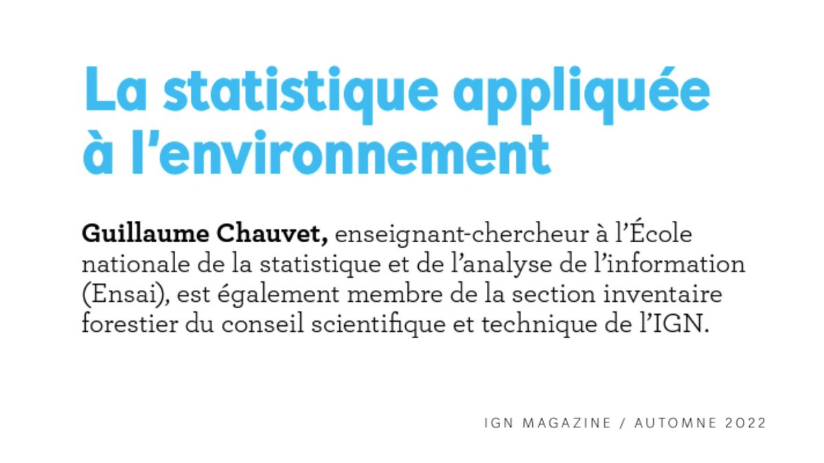 Ensai35's tweet photo. 🌳 "Compte-t-on les #arbres comme on compte les gens ?" 
L'interview de Guillaume Chauvet, enseignant à l'ENSAI et chercheur à l'#IRMAR est à retrouver dans le dernier numéro d'@IGNFrance Magazine. 

⏩ https://t.co/5TNueYmi1S
#datascience #statistics #environnement @InseeFr https://t.co/97ix5DKPkp