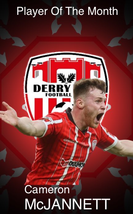 derryfirst_'s tweet photo. Congrats to Cameron McJannett on winning player of the month, well deserved🔴⚪️ https://t.co/JpLKXlmaQh