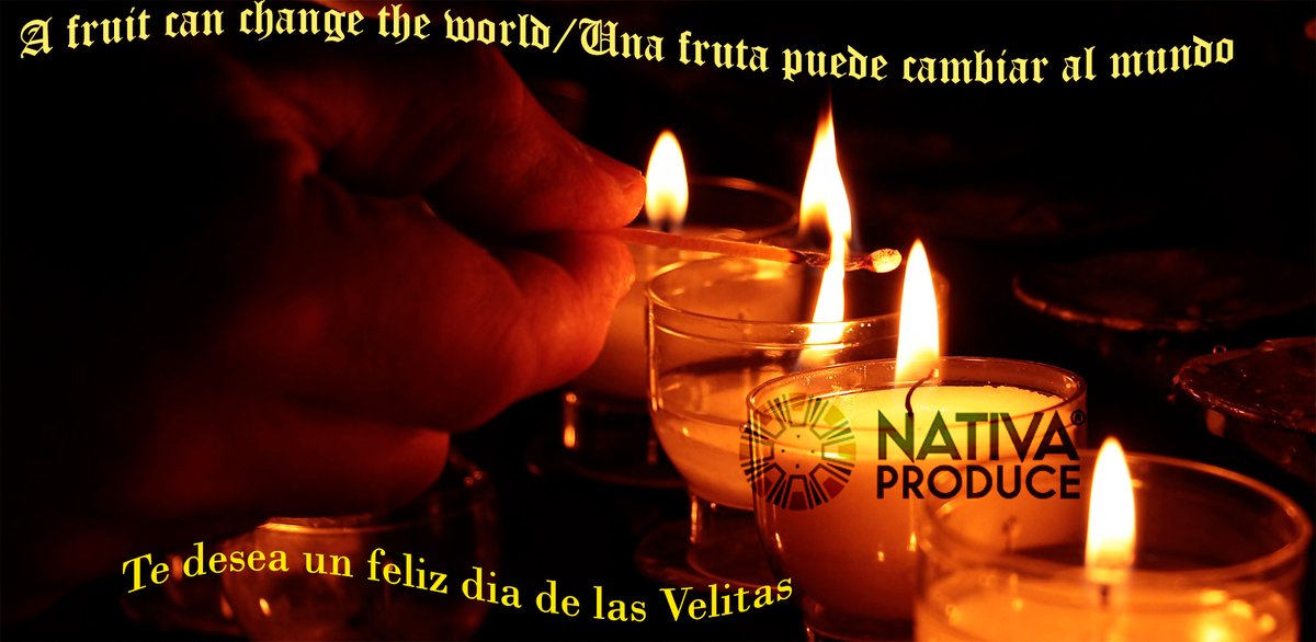 NativaWorldwide's tweet photo. Feliz día de las velitas les desea nativa produce https://t.co/FVLjlzt4Pn