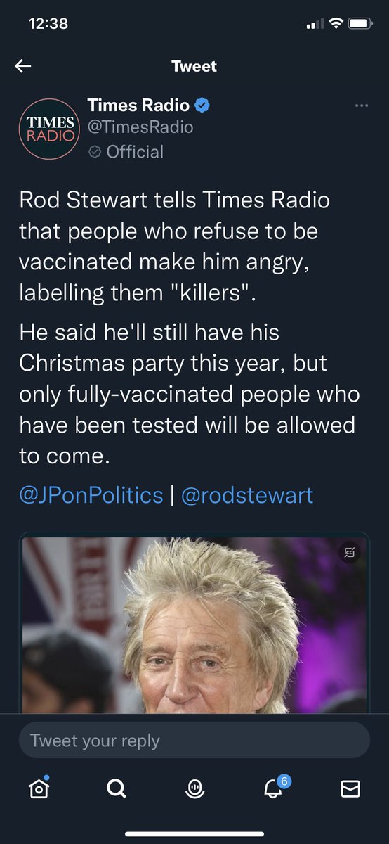 vgclements1's tweet photo. KARMA CAN BE BRUTAL! IT'S BEST TO BE KIND!
After labelling the unvaccinated as "killers" Rod Stewart's son collapses at a football match and was rushed to hospital with a suspected HEART ATTACK. https://t.co/qLTx4I3HiP