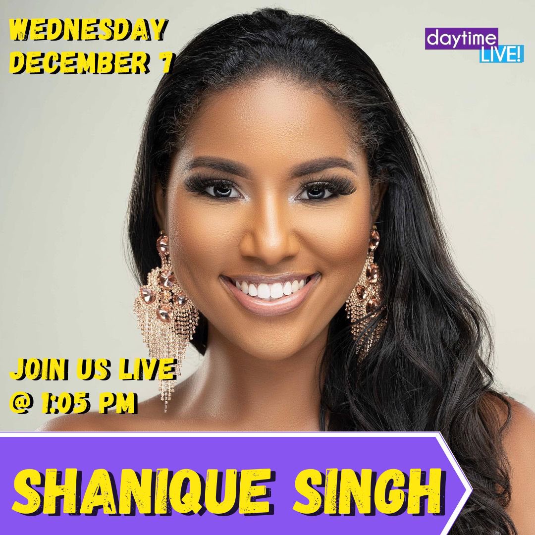 The newly crowned Miss Jamaica World #ShaniqueSingh joins us today for games day! Tune in LIVE! @ 1.05pm on <a href="/televisionjam1/">Television Jamaica</a>