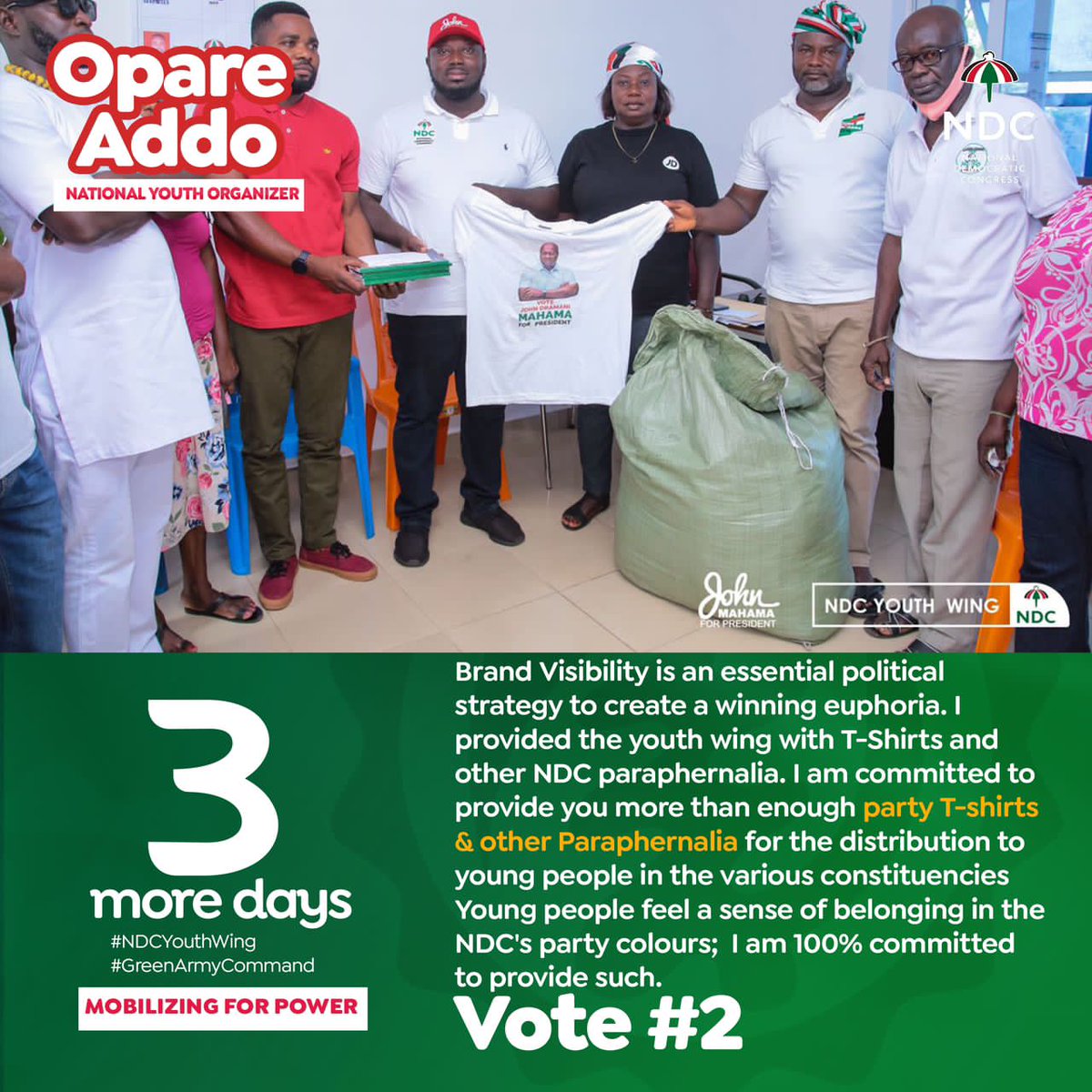 kwablahwisdom's tweet photo. Brand Visibility is an essential political strategy to create a winning euphoria.
Vote No.2
#GyeNyame
#Pablo4NYO
#Go4Pablo https://t.co/3CsG4UrenB