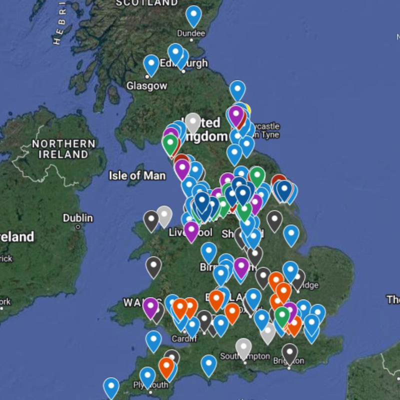 loverugbyleague's tweet photo. 📍 Often billed as an M62 sport, this map of every rugby league club in the UK proves that the sport has a wider footprint than some like to think...

#RugbyLeague | #SuperLeague