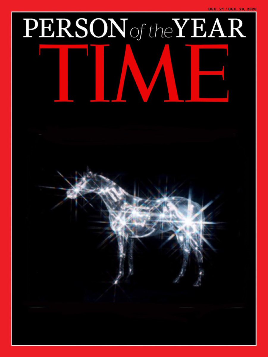 B7Album's tweet photo. Reneigh the Disco Horse has been named TIMEs Person of the Year.

Congrats to Reneigh &amp; @parkwood 🪩 https://t.co/Vs3PdDqquj