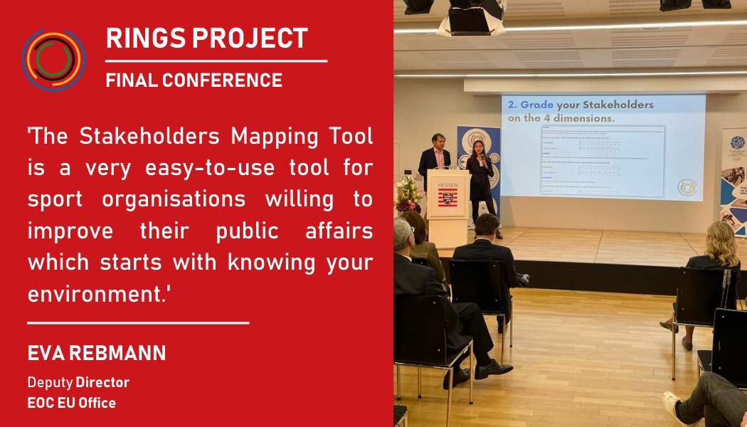 EOCEUOffice's tweet photo. Rupam Merit, @Symantra Founder and Managing Director, and Eva Rebmann, @EOCEUOffice Deputy Director and #RINGSProject Coordinator, gave insights on the Stakeholders Tool that all organisations can access online to start improving their stakeholders management. https://t.co/YXlNqtMCdo