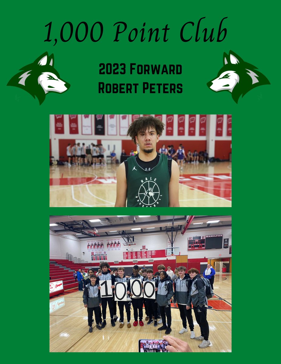 Congratulations to Senior Forward Robert Peters on joining the 1,000 Point Club!