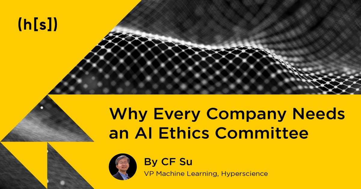 A critical first step for any organization that leverages or provides #AI should be implementing an AI Ethics Committee. Our VP of Machine Learning, @CF Su, explains the thought process here >> venturebeat.com/ai/why-you-nee… cc: <a href="/VentureBeat/">VentureBeat</a>