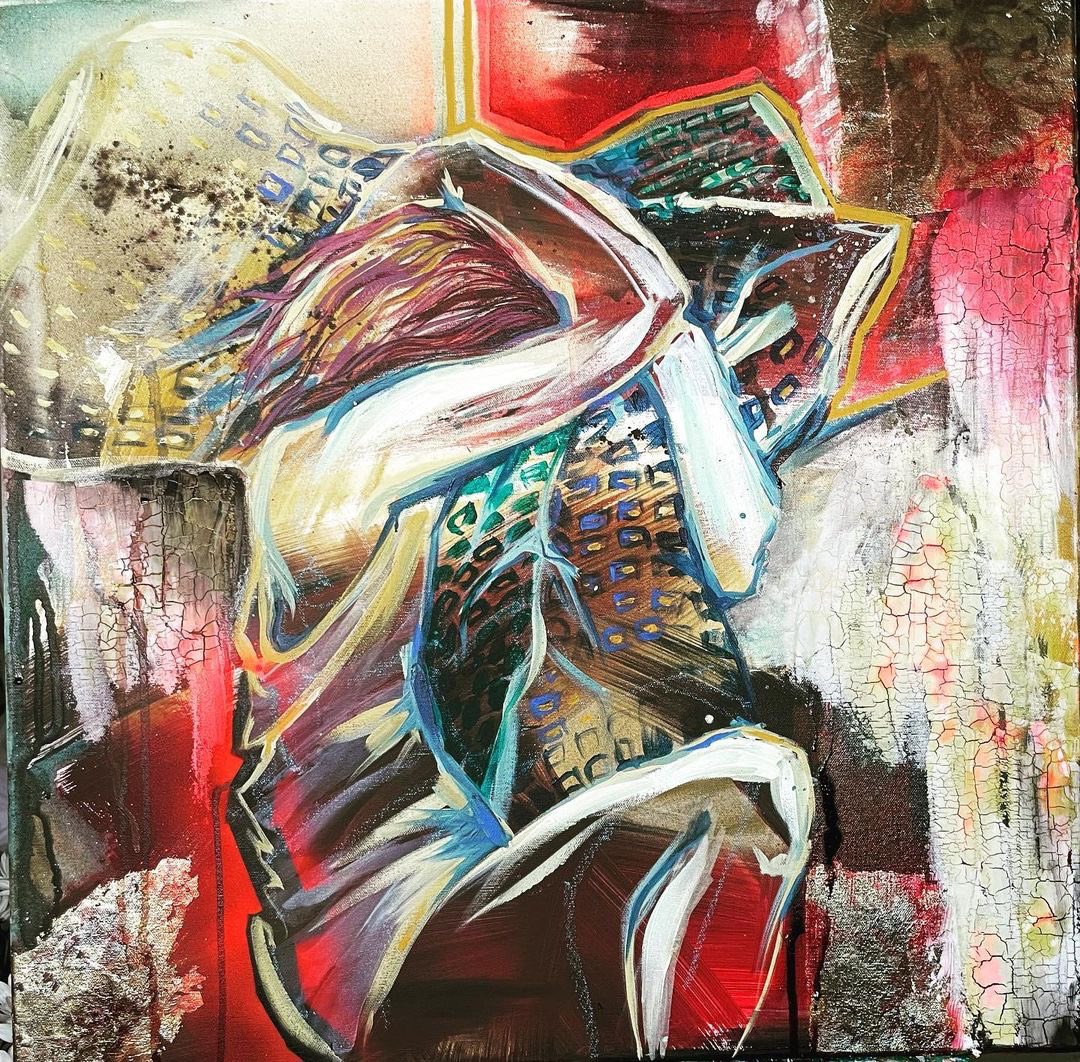 DeltaHStudios's tweet photo. A new addition to the @Olga_Foenix “Emotions” collection. 

.
.
#expression #paintingforsalebyartist #exhibition #gallerywall #nightmare #ukarts #vivid #fun #acrylicpainting #interiorart #music #newart #deltahousestudios #london #londonstudio #londonart https://t.co/Gfp3q8KciB