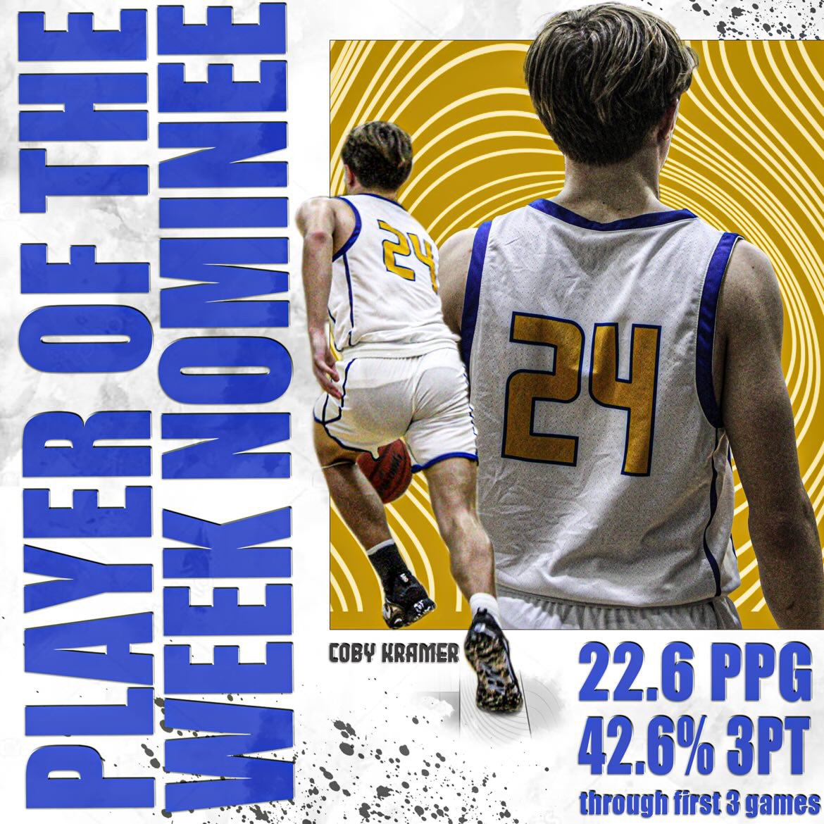 Awesome graphic from alum <a href="/kaedonXbutts/">butts</a> on our <a href="/Enquirer/">Enquirer</a> Player of the Week Nominee. 

Team captain. Teammate. Bucket getter. That’s <a href="/CobyKramer/">coby</a>.

VOTE FOR COBY AND THE BREDS HERE: cincinnati.com/story/sports/h…