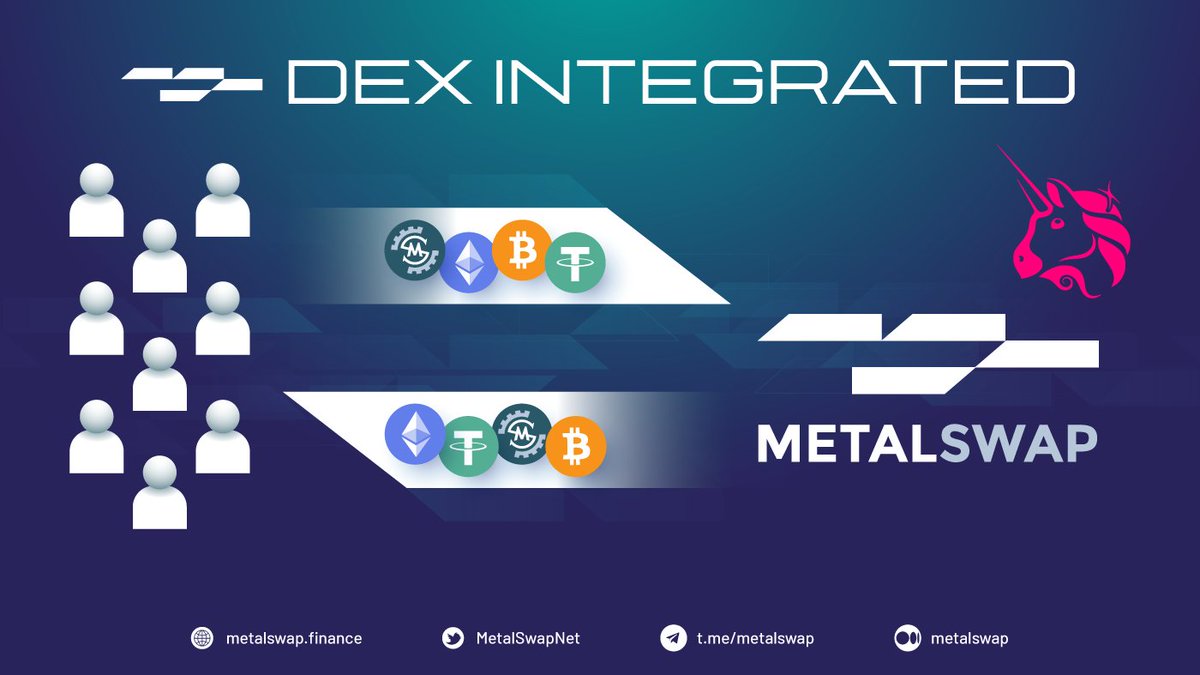 Amanda092519's tweet photo. @CryptoTigerCom Everything you need is already on MetalSwap #dApp 

The new integration of Uniswap #Exchange 
allows you to exchange asset used by MetalSwap

All done comfortably and safely on MetalSwap #dApp 

https://t.co/Xx8OQhxY9W https://t.co/AwBEAtpb8r