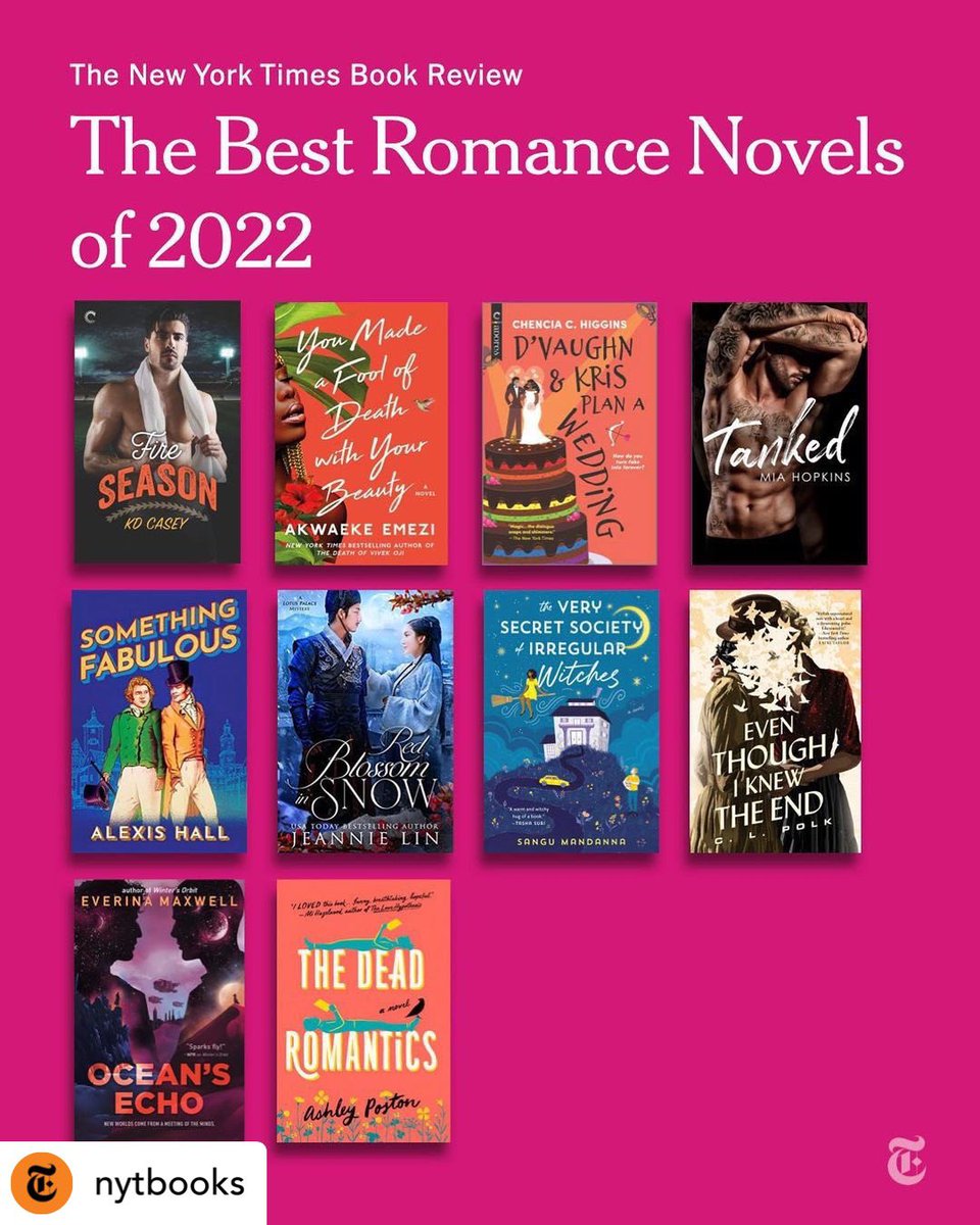 Mia Hopkins on Twitter "Here’s the nytimesbooks best romance list! 💖