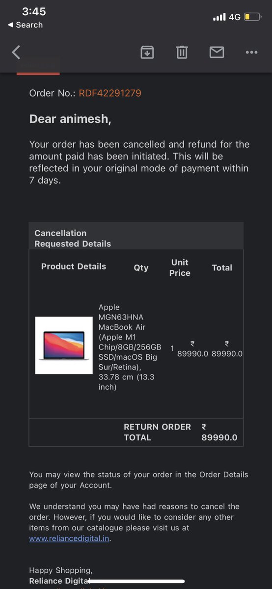 anubha_tiwar02's tweet photo. No response from either of these entities why am I getting debited even though I canceled the product. https://t.co/QR5ndoyP55