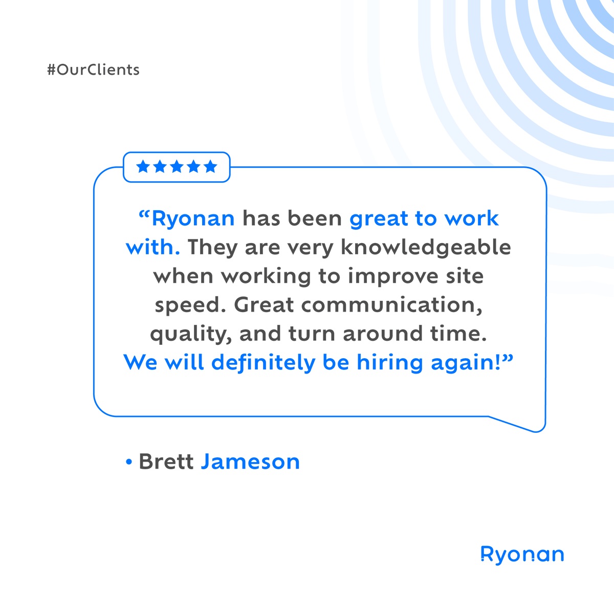 RyonanSolutions's tweet image. Testimonials

💬 We deliver top quality solutions for the amazing clients.
. . .
🌐ryonansolutions.com
📱info@ryonansolutions.com
. . .
#RyonanSolutions #itconsulting #webDevelopment #outsourcing