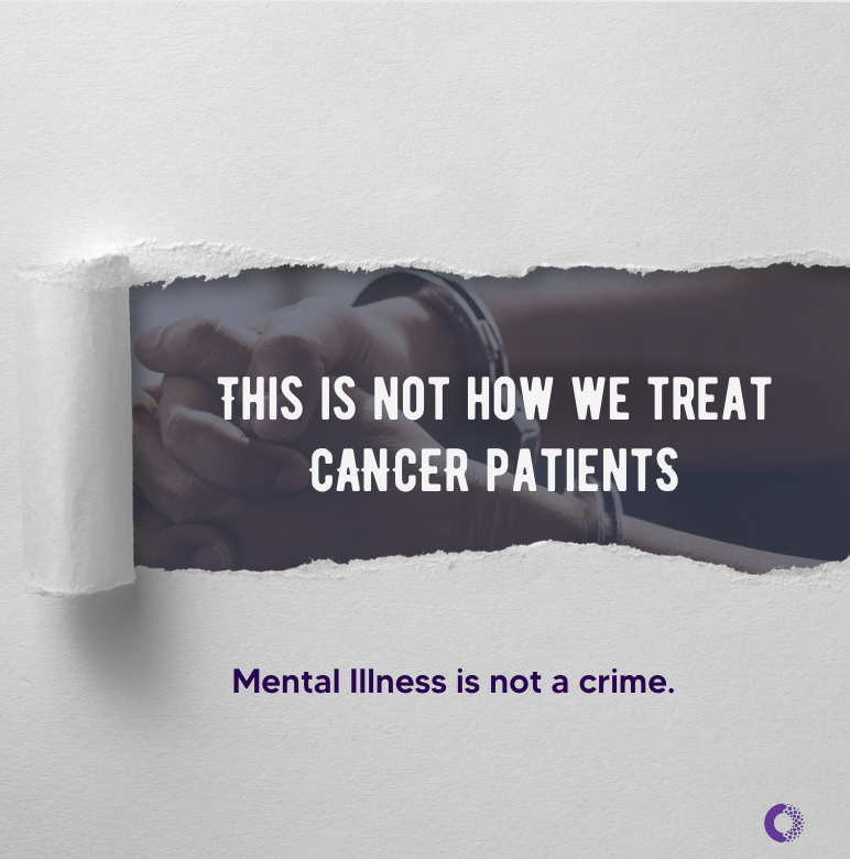 miamentalhealth's tweet photo. The first step in changing the system is removing the stigma around mental illness. #mentalillnessisnotacrime https://t.co/71q5reMyX8