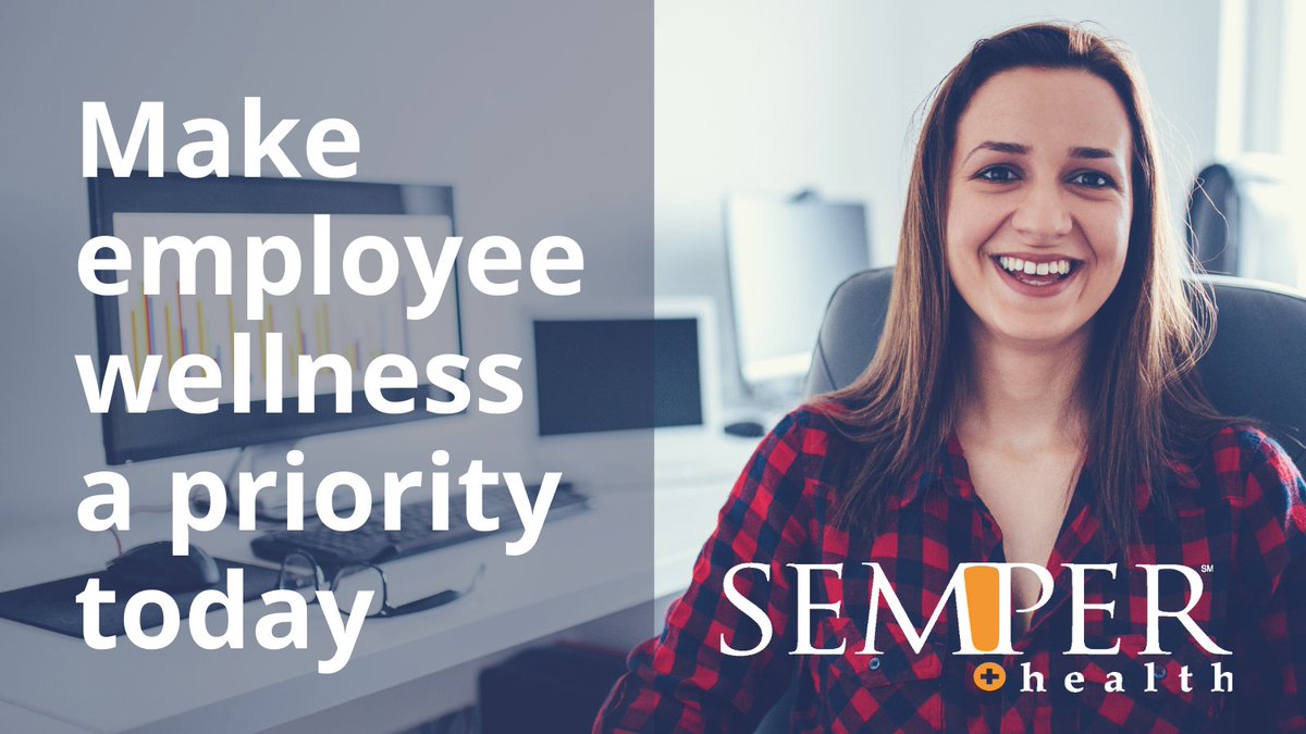 Focus on happier, healthier employees with Semper Health's customized wellness programs. Contact us today for a stronger team tomorrow.

pulse.ly/df7c6oar23

#employeewellness #employeehealth