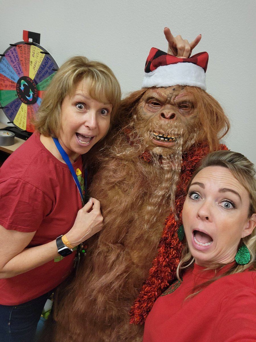 Sasquatch selfish day at GES #gesshineon <a href="/GESCurnow/">Jennifer Curnow</a> <a href="/GESHale/">Nancy Hale</a> <a href="/GESMENARD/">Marie Menard</a>