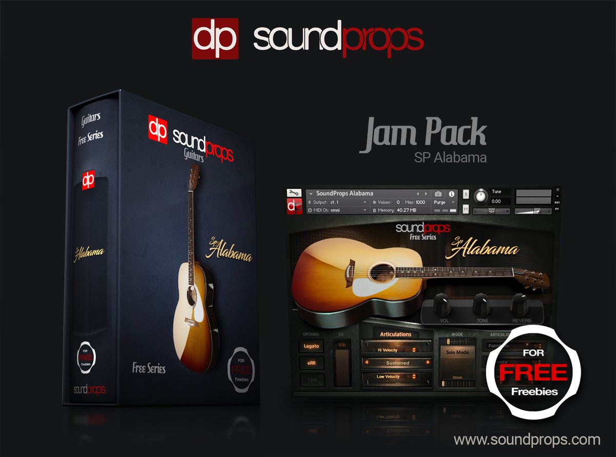 NEW RELEASE - SOUNDPROPS PRESENTS,
FREEBIES for Native Instruments Kontakt.
FOR FREE - JAM PACK / SP Alabama
soundprops.com
#forfree #kontaktforfree
#kontakt #vst #nativeinstruments #guitar #acousticguitar #newsamplelibrary #kontaktlibrary #download #acoustic #acustic