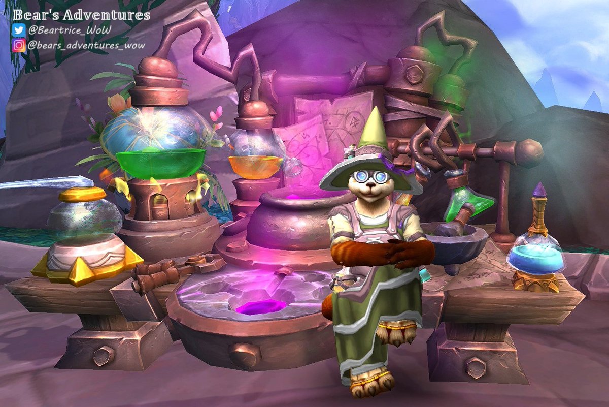 Beartrice_WoW's tweet photo. π§ͺ πΉπππ£'π€ πΉπ£ππ¨ π§ͺ
Wearing her finest Alchemy get up, Bear sits patiently waiting for her special concoctions to finish brewing....
#WorldofWarcraft #WoW #Warcraft #WowShare #Pandaren #NarcissusAddon #Alchemy #WowProfessions https://t.co/qJMyc7o0Yq