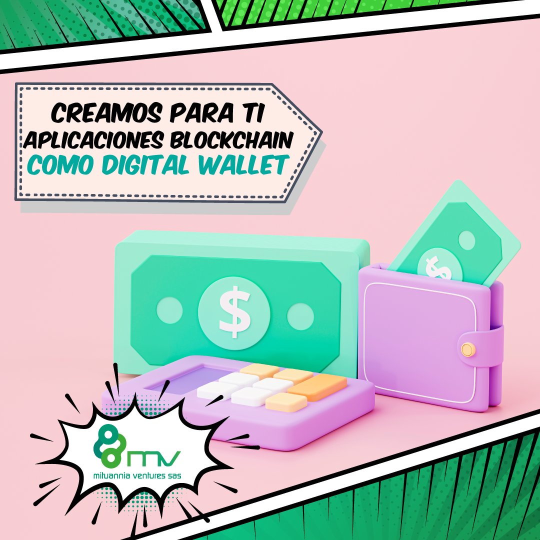 #MituanniaVentures | Nuestro equipo de desarrollo blockchain se especializa en la creación de #wallet digitales seguras y confiables. El #DesarolloBlockchain te permite integrar los #PagosConCripto a tu empresa 🙌