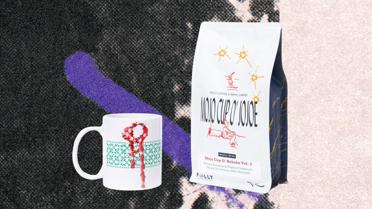thehalocline's tweet image. made a new coffee roast with our buds at folly coffee and bundled it together with some vintage hippo holiday mugs 😎 extremely limited quantities available: merch.ambientinks.com/collections/hi…