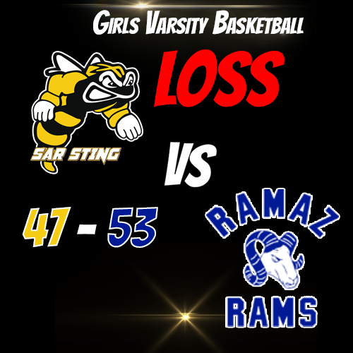 The Girls Varsity Basketball team fell to RAMAZ, we are looking forward to a comeback this season... Let's Go Sting!
#stingsports