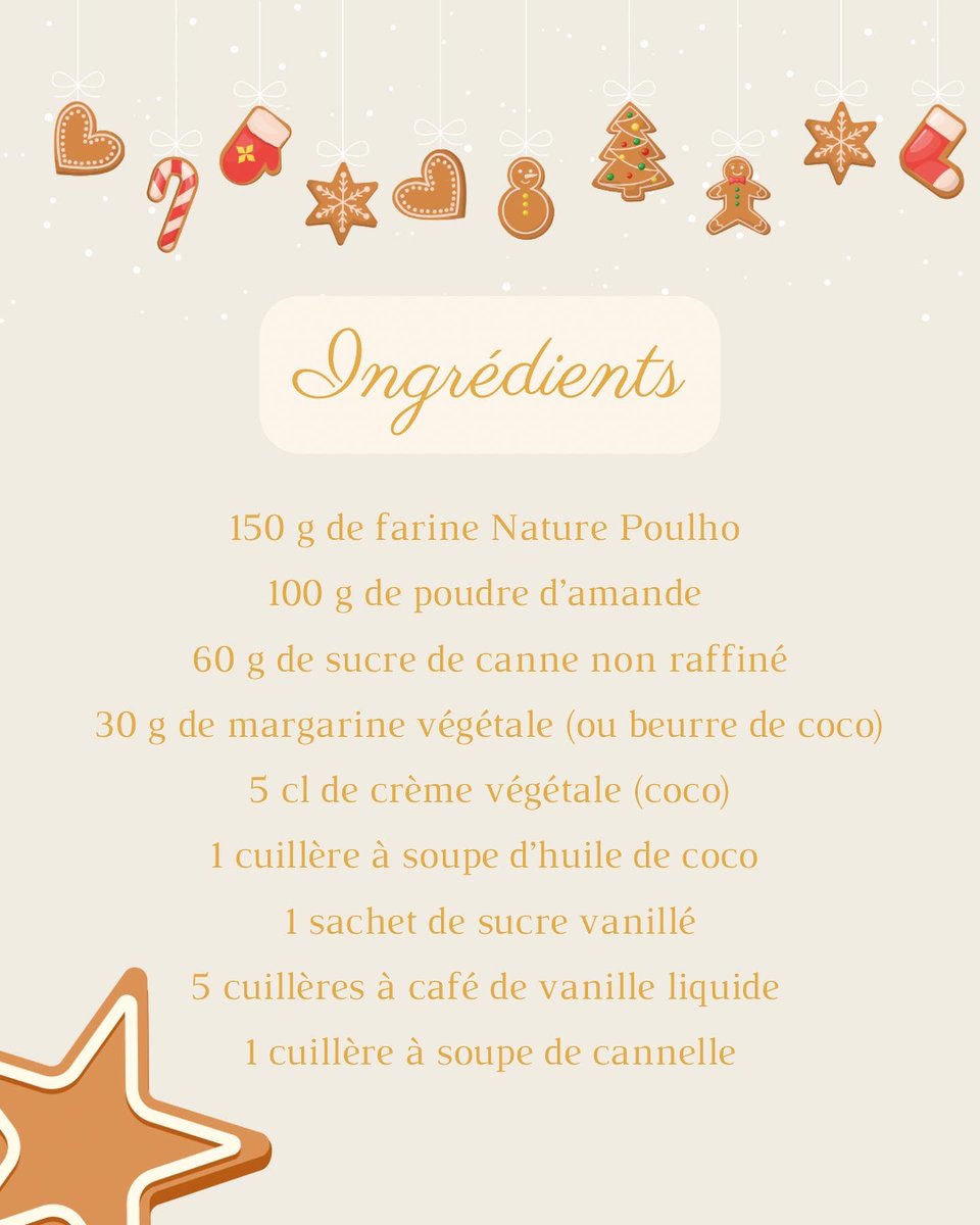 Poulhobj's tweet photo. RECETTE : Les biscuits de Noël ⭐️🎄

Pour se préparer à l’approche des #fêtes, on vous partage notre #recette #vegan fav pour des #biscuits de #Noël légers et #sansgluten (pour que tout le monde puisse se régaler 🫶🏿)

#christmasiscoming #Noel #veganfood #christmasvibes https://t.co/M1JbsY6qA3