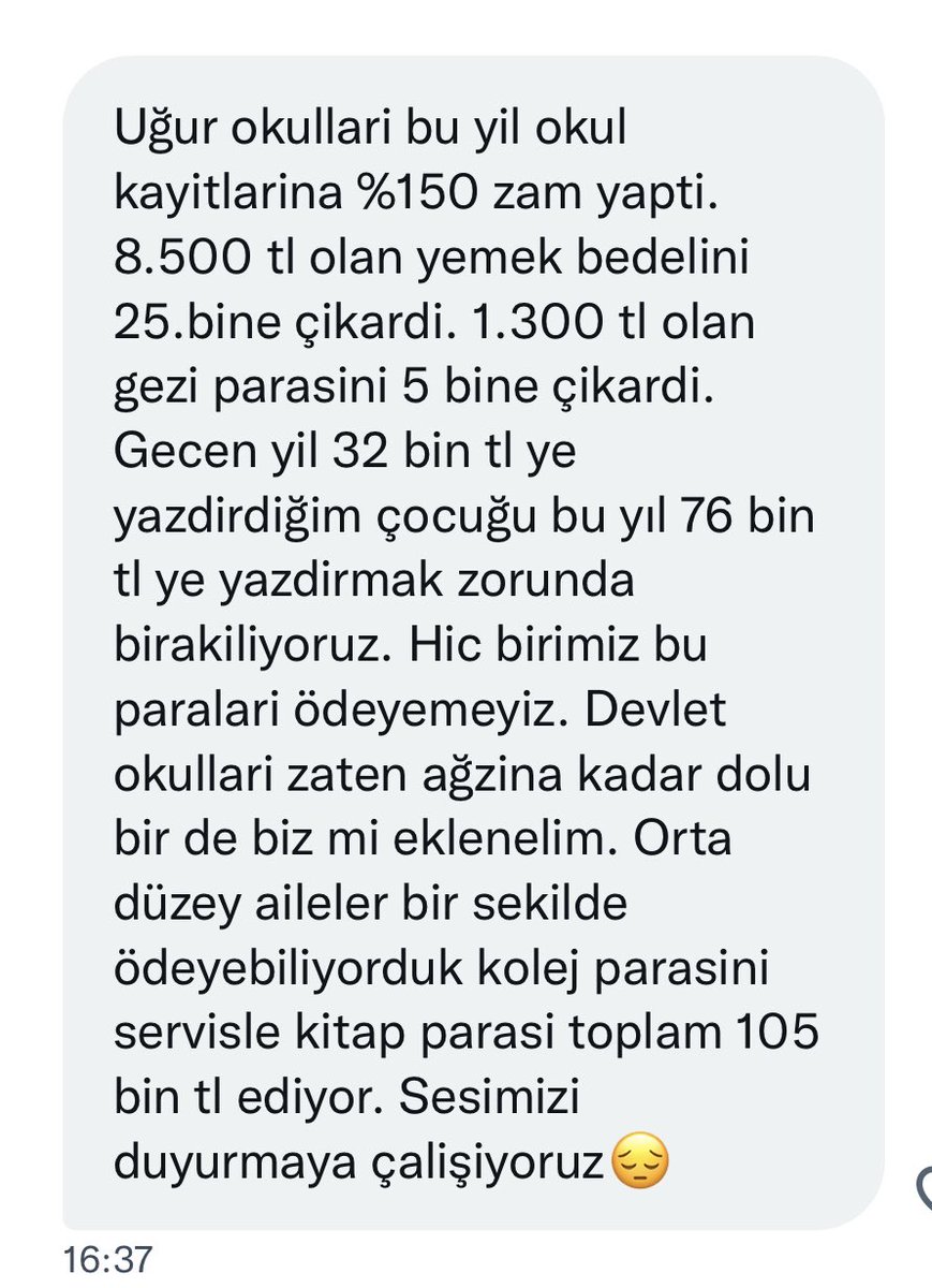 TrigerOsman's tweet photo. Tüm özel okullarda durum böyle mi ? https://t.co/BDs7bxqYWc