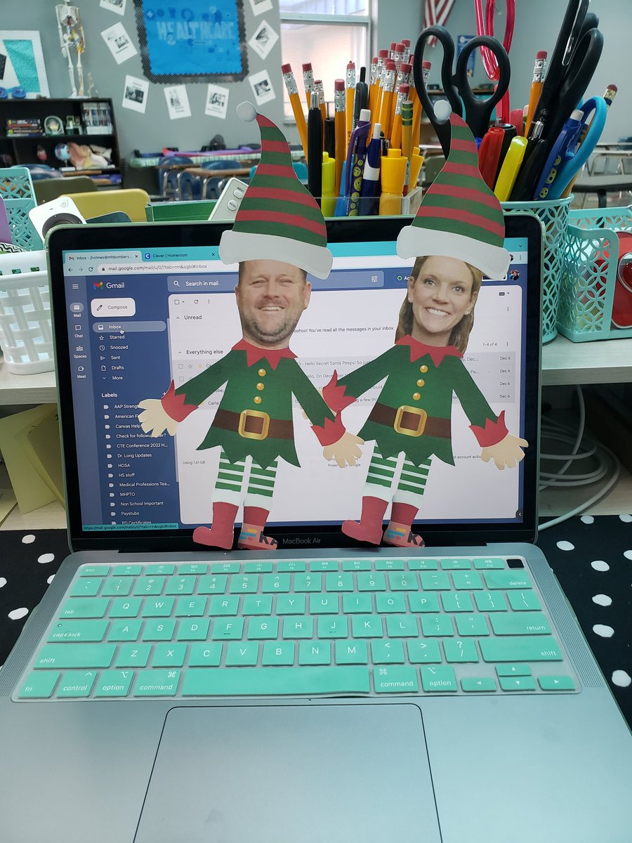 Teaching is fun when you have Elf McCarn and Elf Majors helping you check email!
#elvesmakingthingsbetter
<a href="/MHJuniorHigh/">MHJH</a> <a href="/Dr_JakeLong/">Jake Long</a> <a href="/KyleMcCarn/">Kyle McCarn</a> <a href="/kristimajors/">kmajors</a>