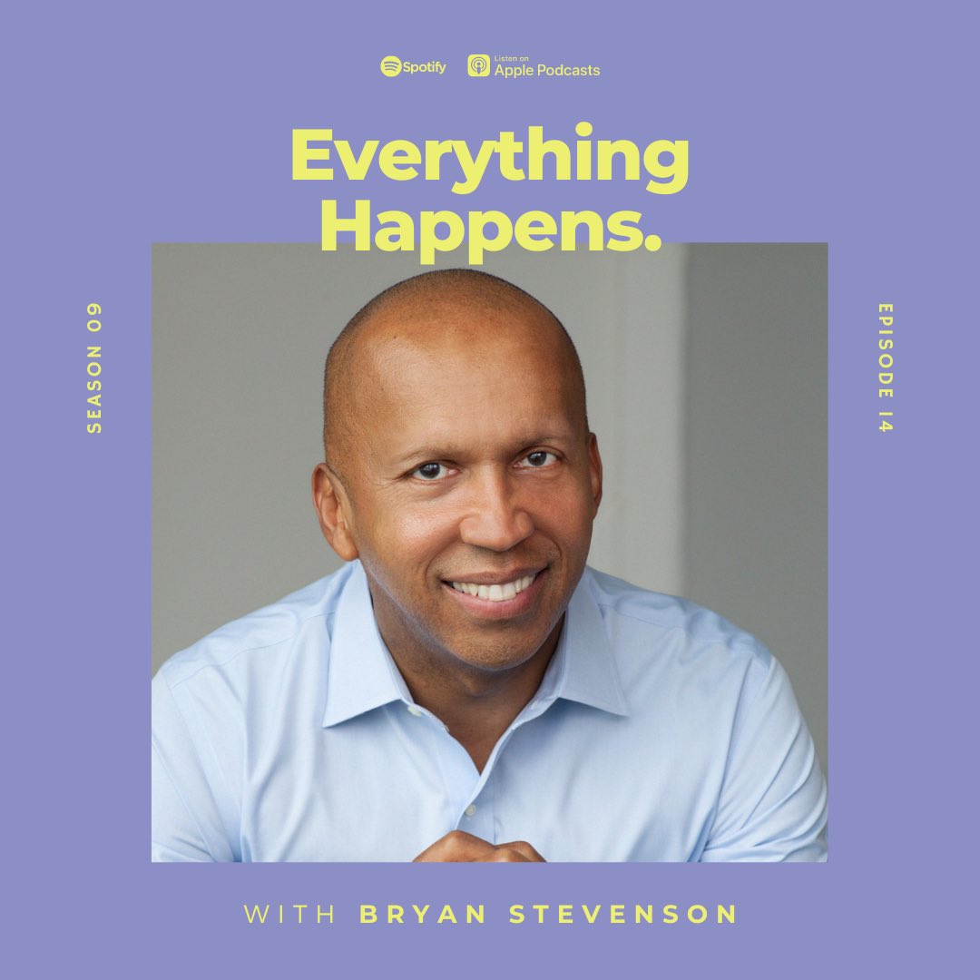 KatecBowler's tweet photo. Well… this was just the best. Listen to Bryan Stevenson (founder of the Equal Justice Initiative—@eji_org) on Everything Happens.

Listen here: https://t.co/VFEBY0y1ln https://t.co/V7G8Mk1uHI
