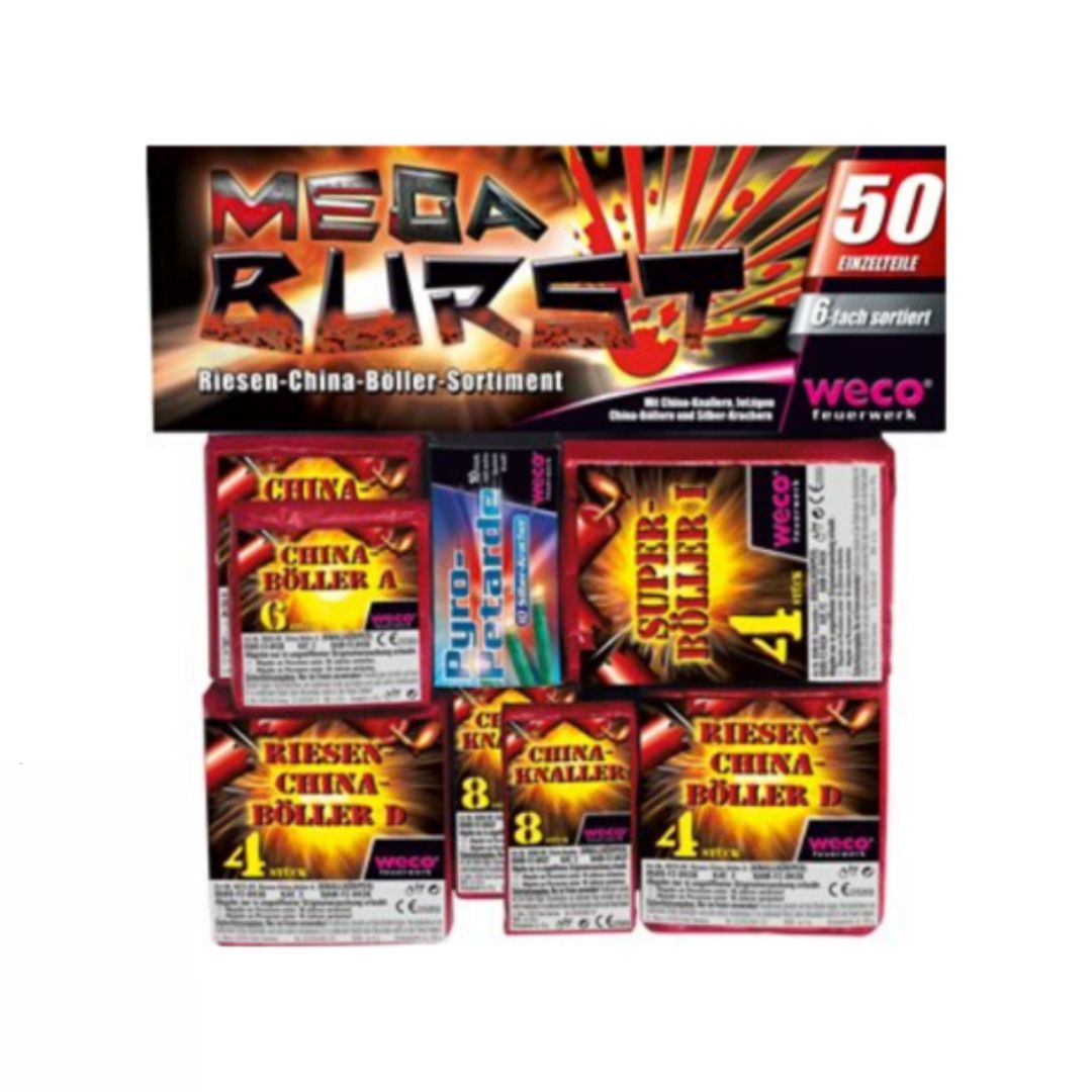 Pyrodoctor_shop's tweet photo. 💥 Das Mega Burst China Böller Sortiment mit 50 einzelnen Knallern. Darunter Super Böller I, Riesen China Böller D, China Böller A und Silberkracher. Bei uns zum vorbestellen für 4,00 Euro:  https://t.co/HedGA1tNDB #chinaböller #chinaböllerd #böller #knaller #feuerwerk https://t.co/cNrtGh1e2R