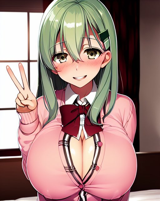 デカパイピンクカーディガン鈴谷 