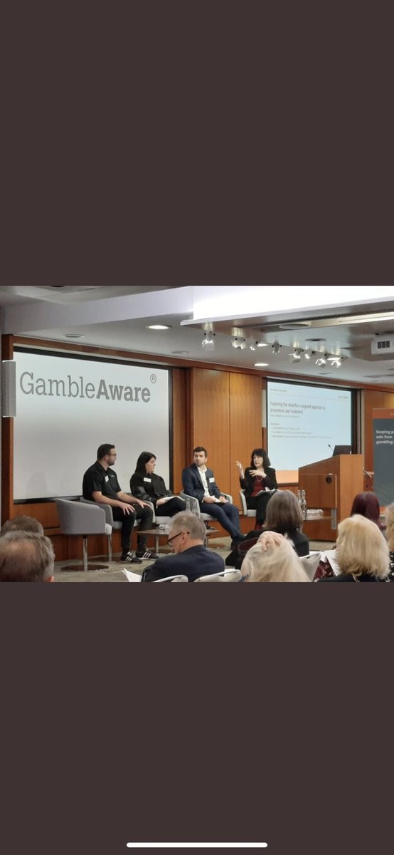 Delighted to speak at <a href="/GambleAware/">GambleAware</a> conference about <a href="/IpsosUK/">IpsosUK</a> research on Minority communities and gambling harms. A privilege to sit alongside the brilliant <a href="/snuz_27/">Lisa Marie Walker</a> and <a href="/richiepaxton/">Richie Paxton</a> and hear about their fantastic projects. #GAConference22