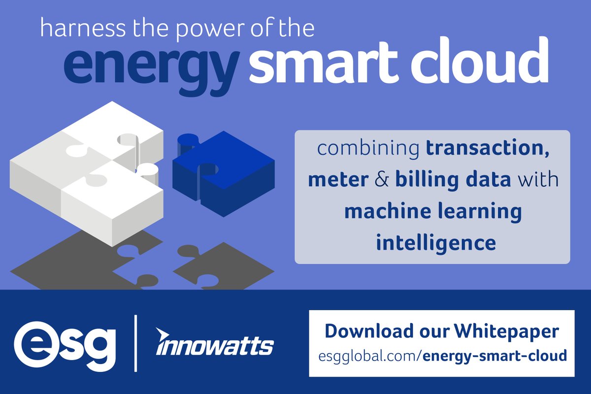 We're excited to share our new whitepaper on how to harness the power of your data to deliver actionable results.

We're partnering with @Innowatts with our energy smart cloud - combining transactional, meter and billing data with machine learning intelligence.