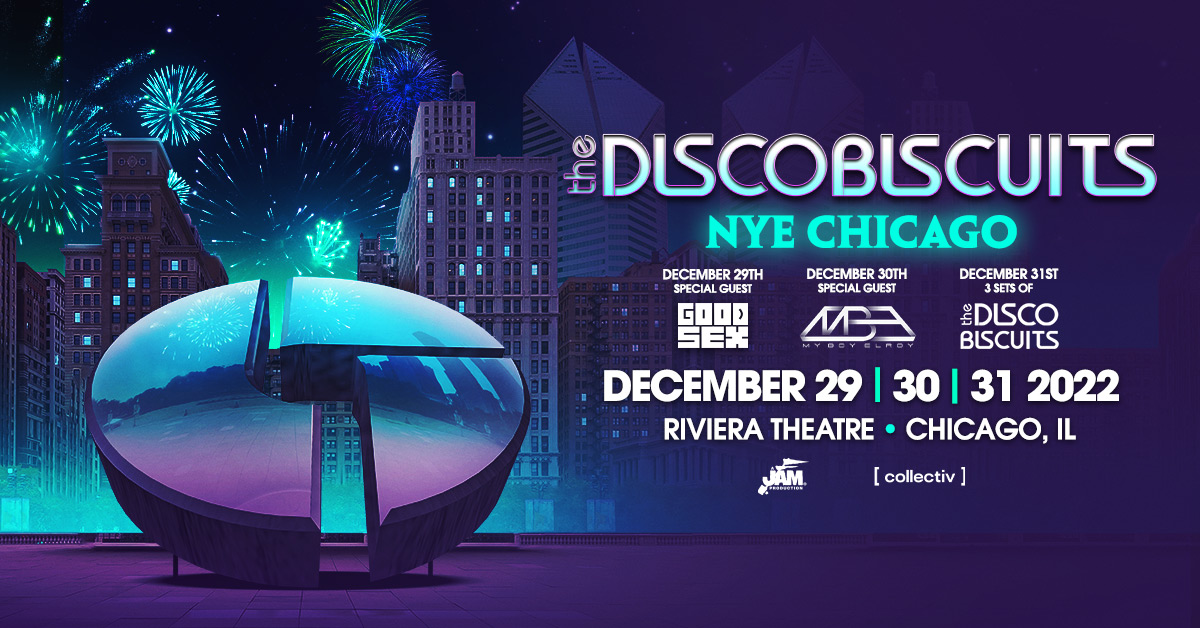 disco_biscuits's tweet image. party people! @djgoodsex (12/29) &amp;amp; My Boy Elroy (12/30) are joining the party in Chicago! 3 sets of tDB on NYE. It's been an epic 2022 full of new music, great shows, and strong vibes. Let's send it off right and welcome 2023 in style!

Happy New Year...look out below. 🌲👽🌲
