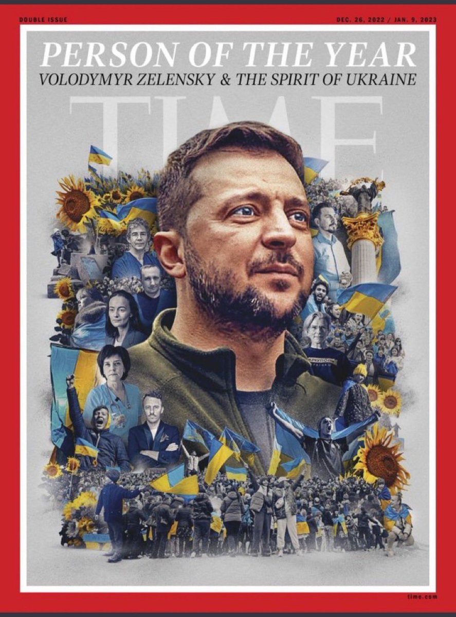 .<a href="/ZelenskyyUa/">Volodymyr Zelenskyy / Володимир Зеленський</a> is Time Person of the Year. 
So inspiring and well deserved this year. 🇺🇦