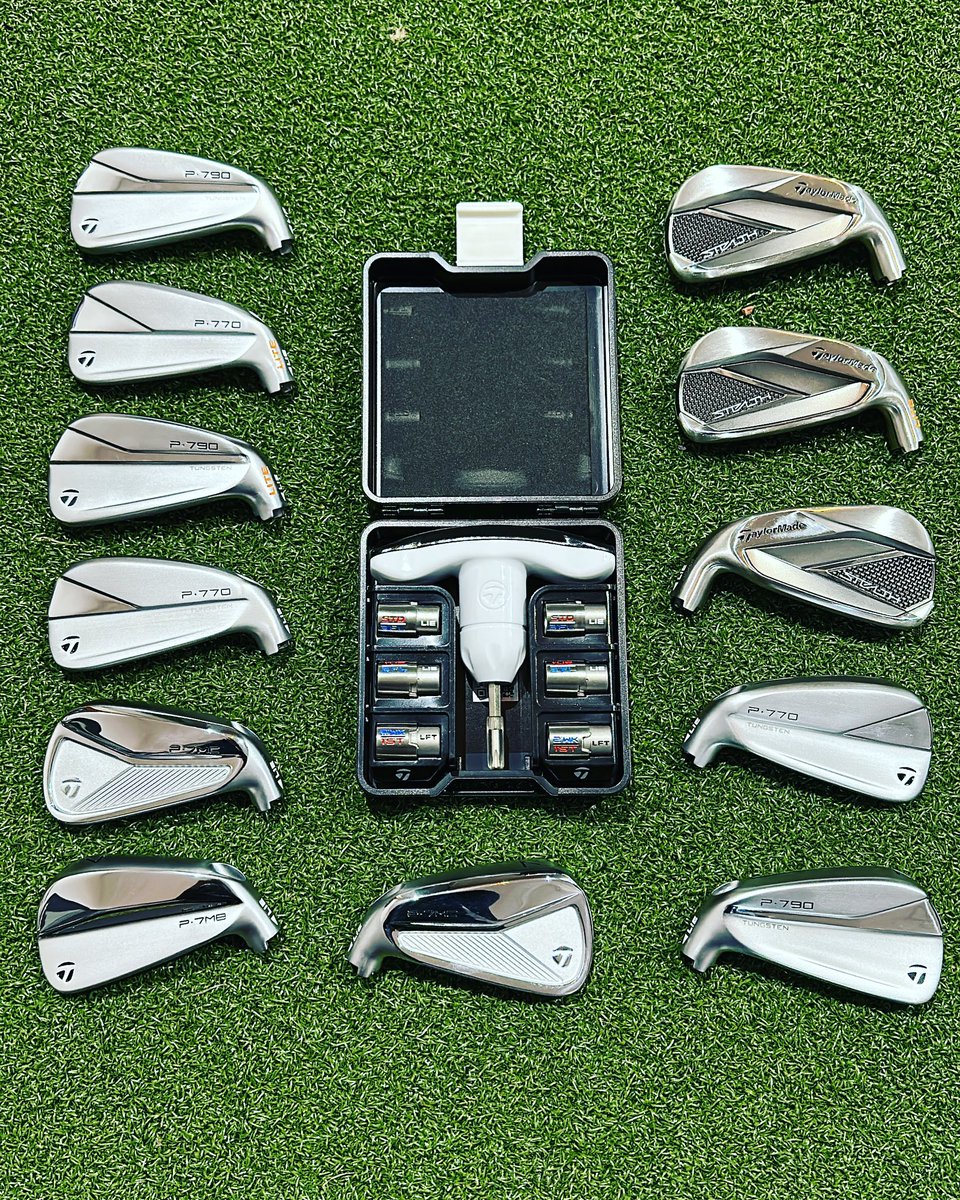 LancsGolfAcad's tweet image. 🔥🔥🔥NEW ADDITIONS🔥🔥🔥
@TaylorMadeGolf P Range of irons.
#P770 #P7MC and #P7MB forged beauties now complement the popular P790!
Find your perfect fit with us🏌️‍♂️@TaylorMadeTour
