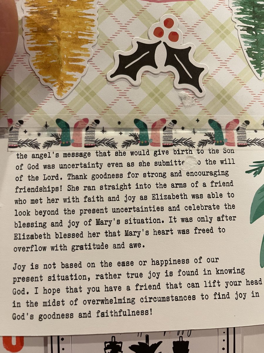 KathyMpray4jb's tweet photo. Joy is not based on the ease or happiness of our present situation, rather true joy is found in knowing God.
#advent #dayseven #joyweek https://t.co/0diSsZ8E48