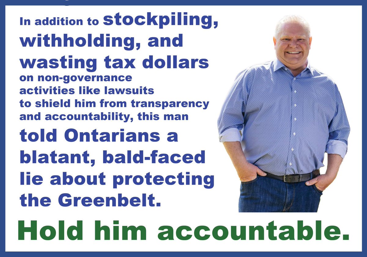 Ford just lied again in a 'don't I look busy before my next 10 week vacation' photo op in Brampton. Asked about interest rate hikes  Ford said he doesn't believe in it or tax increases. Ford's greenbelt scam will raise taxes right across Ontario! .<a href="/fordnation/">Doug Ford</a>