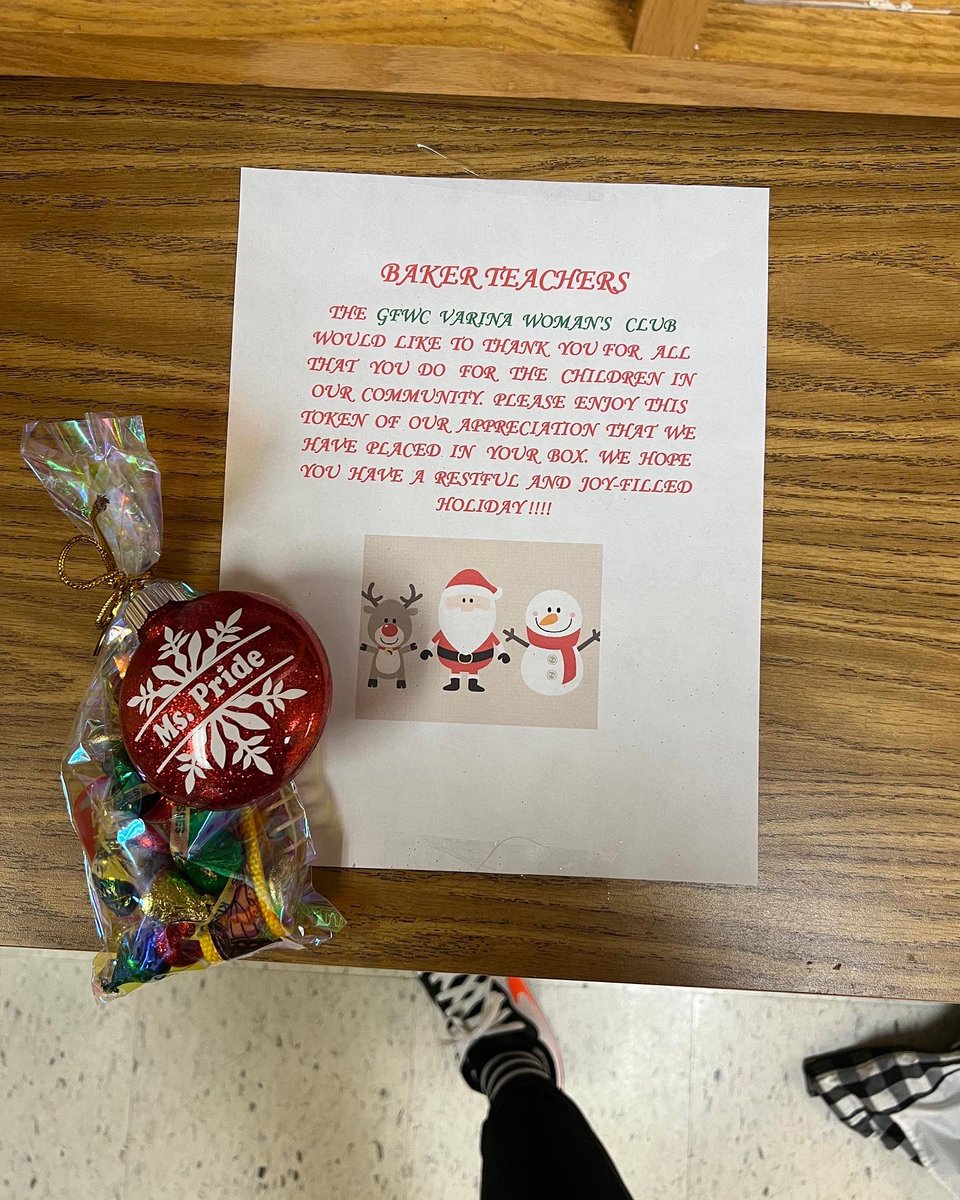 Thank you to the Varina Women’s Club for supplying our staff with such thoughtful holiday gifts for our 12 Days ‘Til Winter Break countdown. We are so lucky to have such wonderful community partners!