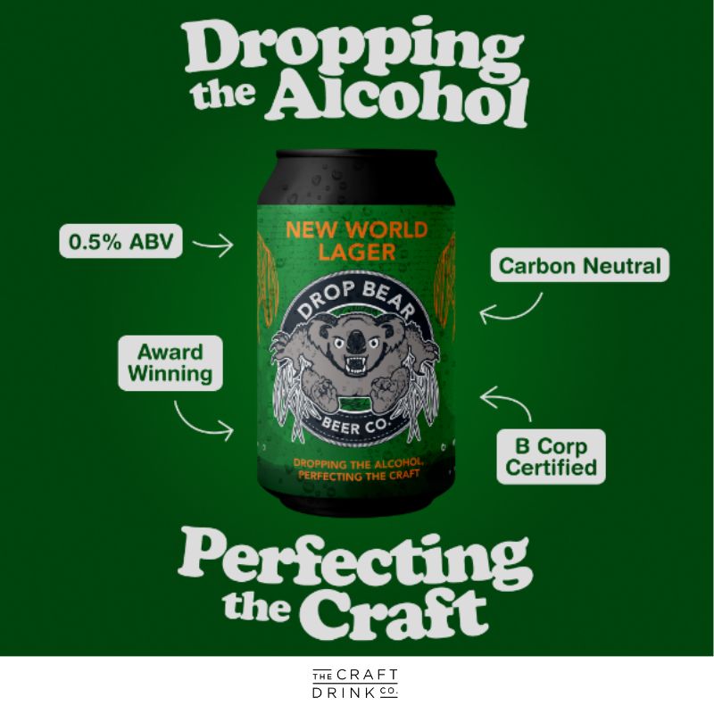 Drop Bear Beer Co. is a multi award-winning specialist brewer of 0.5% ABV craft beers, all of which are vegan, gluten free and low calorie. 

Discover their range on our Trade Portal > bit.ly/3hbKlz9
.
.
.
#dropbearbeer #lowalcbeer #lowandno #DryJanuary