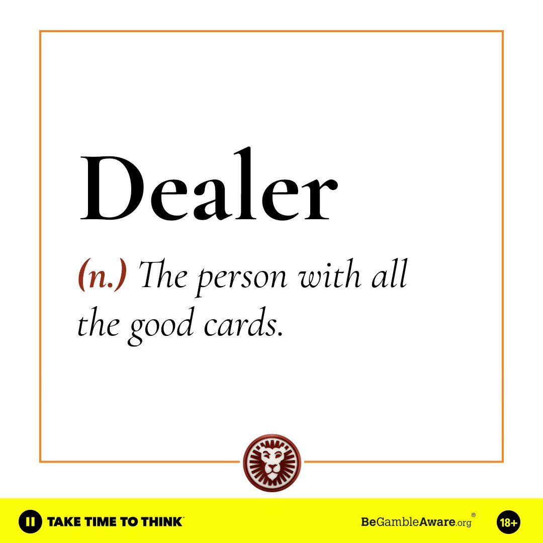 Dealer: (in casino) A dealer or croupier is the person who hosts live table games, deals the cards and/or spins the wheel, and distributes bets or payouts.

18+ and 

