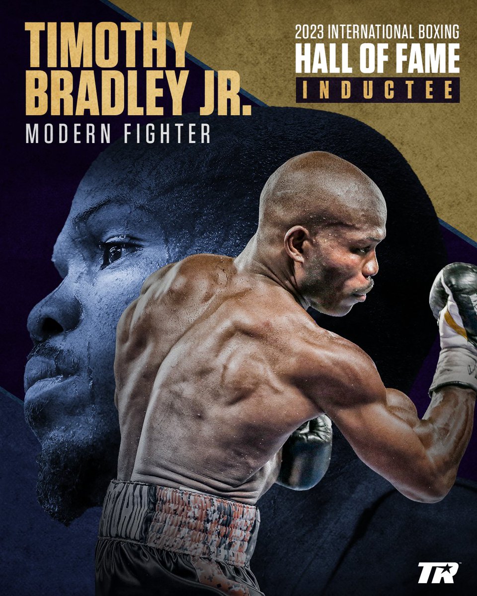 trboxing's tweet photo. 𝐇𝐀𝐋𝐋 𝐎𝐅 𝐅𝐀𝐌𝐄𝐑.

Congrats to two-weight world champion, @TimBradleyJr! 🥊 https://t.co/6TJbc3PEDx