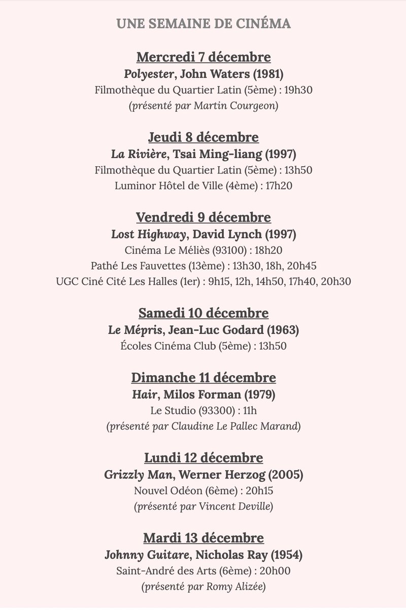 Nos conseils hebdomadaire ! 🎞️📽️

Et vous, qu’avez-vous hâte de (re)découvrir au ciné cette semaine ?
