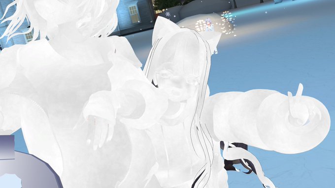 みんなで雪像になったり!
最後はワールド移動してのんびり雑談とか! 