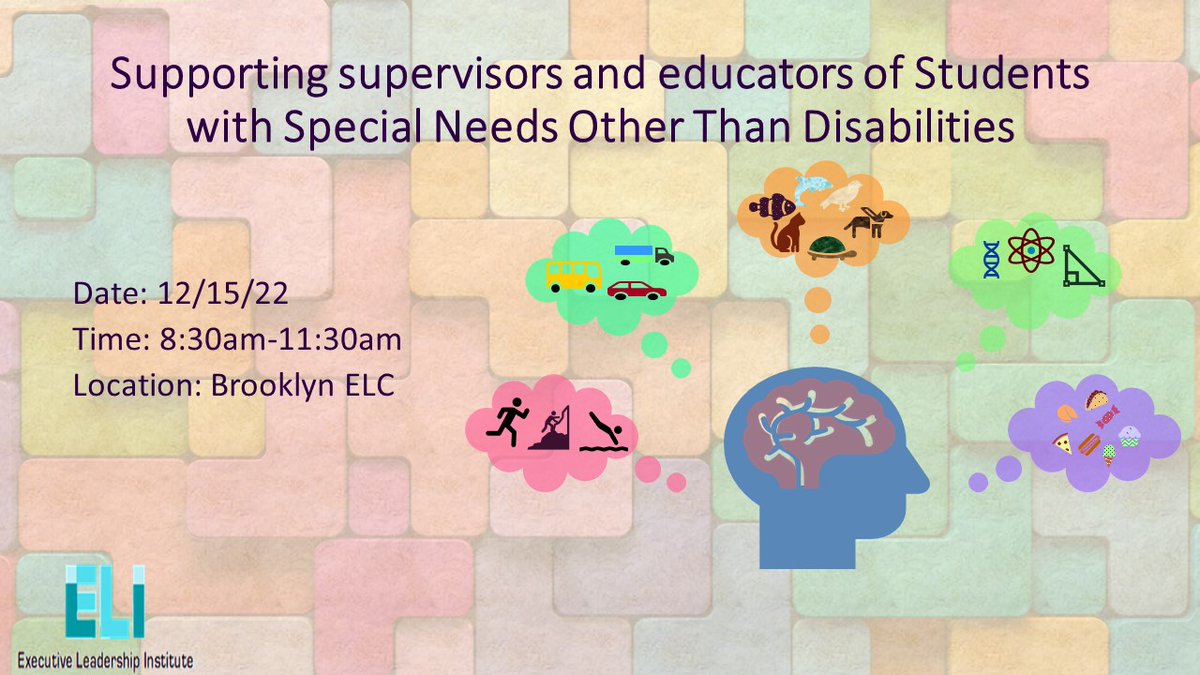 This workshop focuses on groups of students who are not eligible for special education but have needs as great or greater than those of students protected by IDEA. Visit Registration (elipd.org) to sign up. #ALPAPCSA #CSAFOLLOW #elamleadershipinstitute