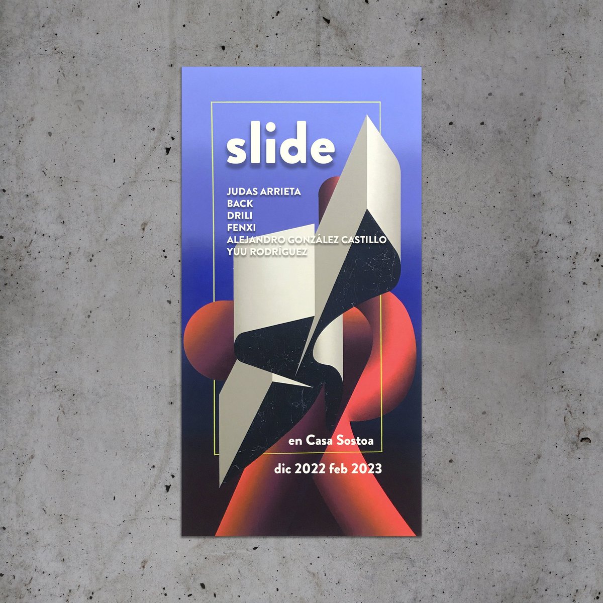 casasostoa's tweet photo. Comenzamos nuestra particular pegada de carteles. En breve inauguramos SLIDE, una exposición colectiva con la que damos comienzo a una nueva temporada expositiva en Casa Sostoa. https://t.co/q30l7WNsnv
