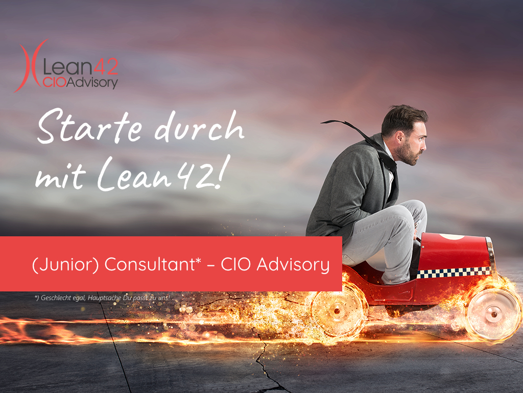 Starte durch mit Lean42 CIO Advisory und profitiere als (Junior) Consultant* von einzigartigen Entfaltungsmöglichkeiten! 

lean42.com/karriere/junio… 

*) Geschlecht egal, Hauptsache du passt zu uns!

#Lean42 #Karriere #YoungProfessionals #ITManagement #Consultant #CIOAdvisory #EAM