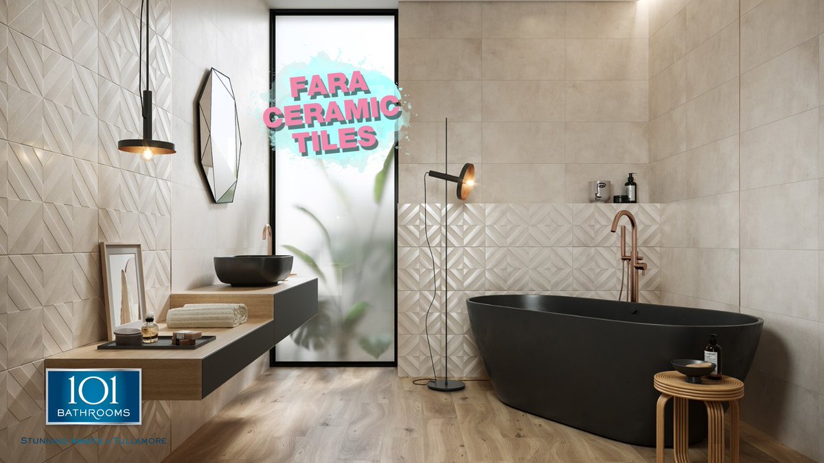 ** A TOUCH OF CLASS **
This warm Fara tile complemented by its beautifully structured Décor  is available @ 101 Bathrooms Tullamore.
#101Bathrooms #StunningAwaits #Tilewise #tiles #AworldofInspiration #HomeDecor #bathroomselfie #bathroomtiles  #bathroomdecor #lovethis #instagood