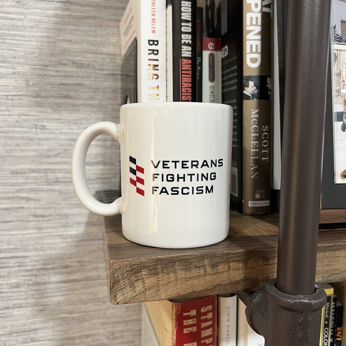 New addition to the Zoom background just came in!

Big thanks to <a href="/TrueFactsStated/">Claude Taylor</a> + <a href="/ratemyskyperoom/">Room Rater</a> for recommending <a href="/FIIMarketing/">Financial Innovations Inc.</a> to make <a href="/VetFightFascism/">Veterans Fighting Fascism</a> merch!

100% made in USA by union labor!

Get yours today: TaskForceButler.org/store