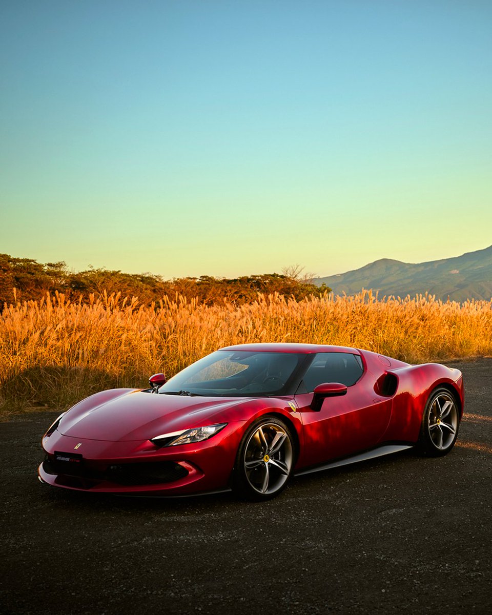 Ferrari's tweet photo. The #Ferrari296GTB in one word: striking.   
#NishiIzu #Ferrari https://t.co/ASWbg3oeDS